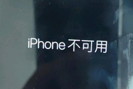 修文苹果服务网点分享锁屏界面显示“iPhone 不可用”如何解决 